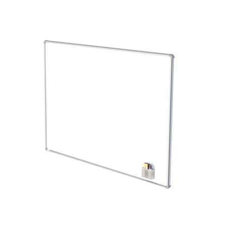 Ghent Magnetic Porcelain Whiteboard, 48"x72", Porcelain, 48", 72", White NEX146WMB